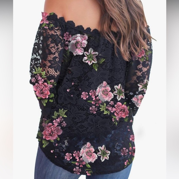 MIHOLL Lace Off The Shoulder Top - Picture 2 of 8